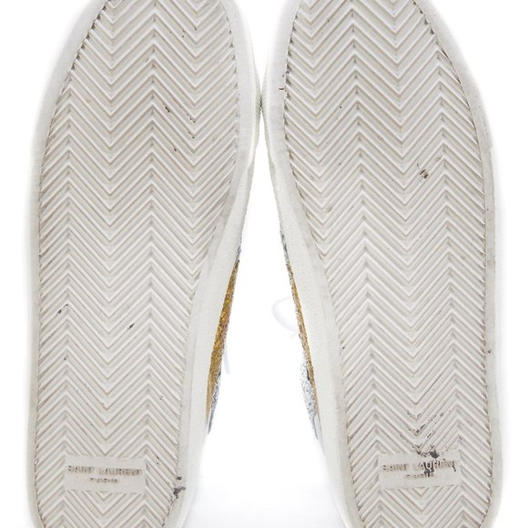 SAINT LAURENT LOVE SNEAKERS SIZE 38 - Picture 4 of 5